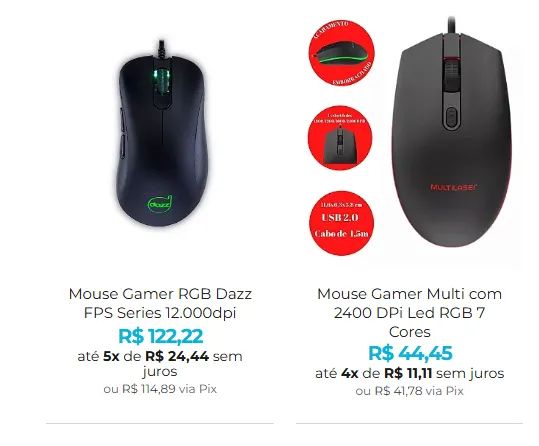 Descubra o Poder da Precisão com Nossa Coleção de Mouses Gamers! - Foto 2