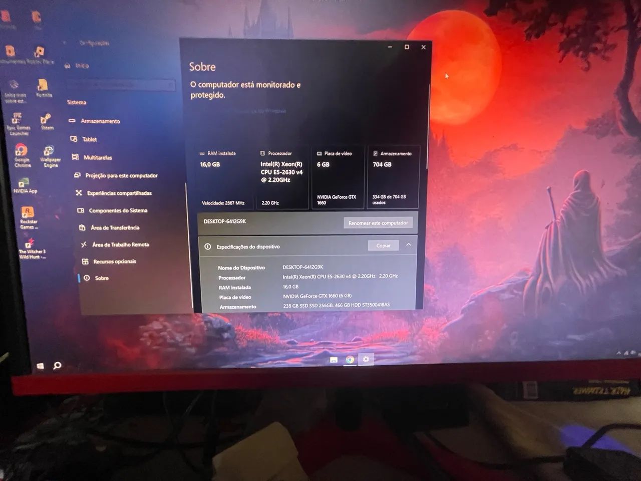 PC GAMER COMPLETO ( RODA TUDO !) - Foto 3