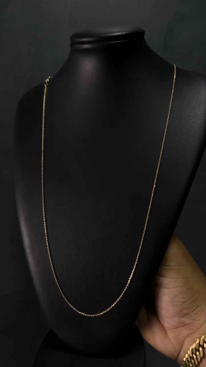 Corrente Cadeado Ouro 18K
