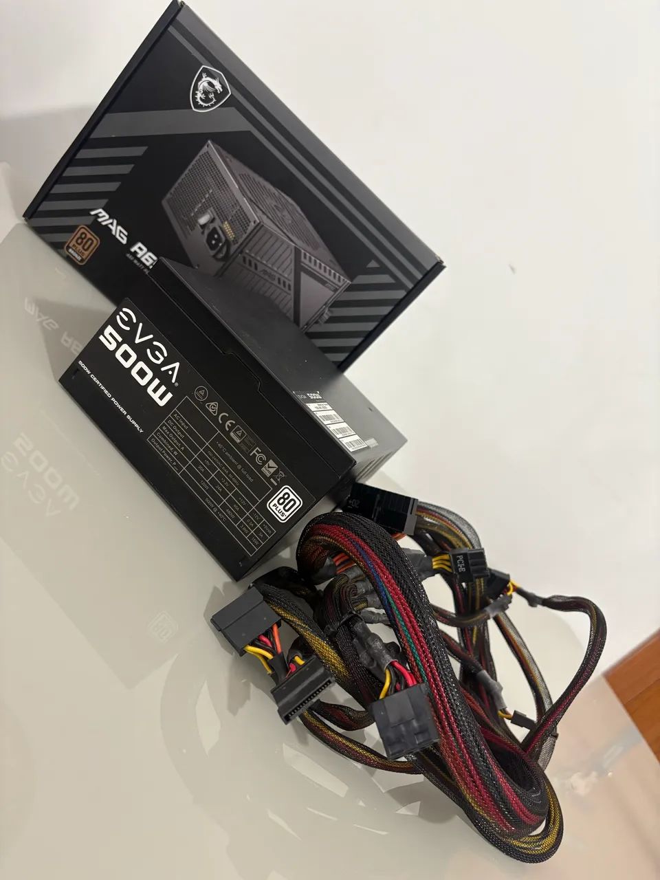 FONTE EVGA 500W 80 PLUS À VENDA!