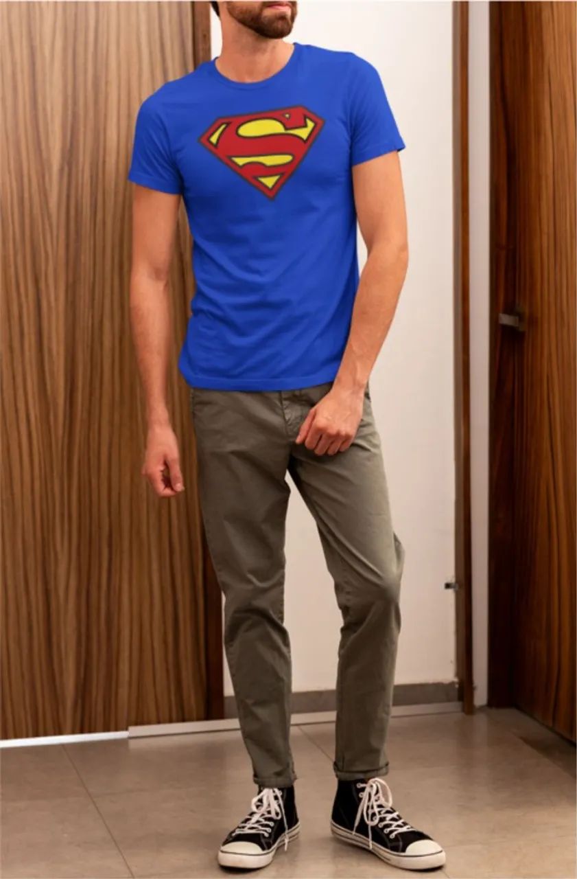 Camiseta Super-Homem Logo Clássico - Foto 2