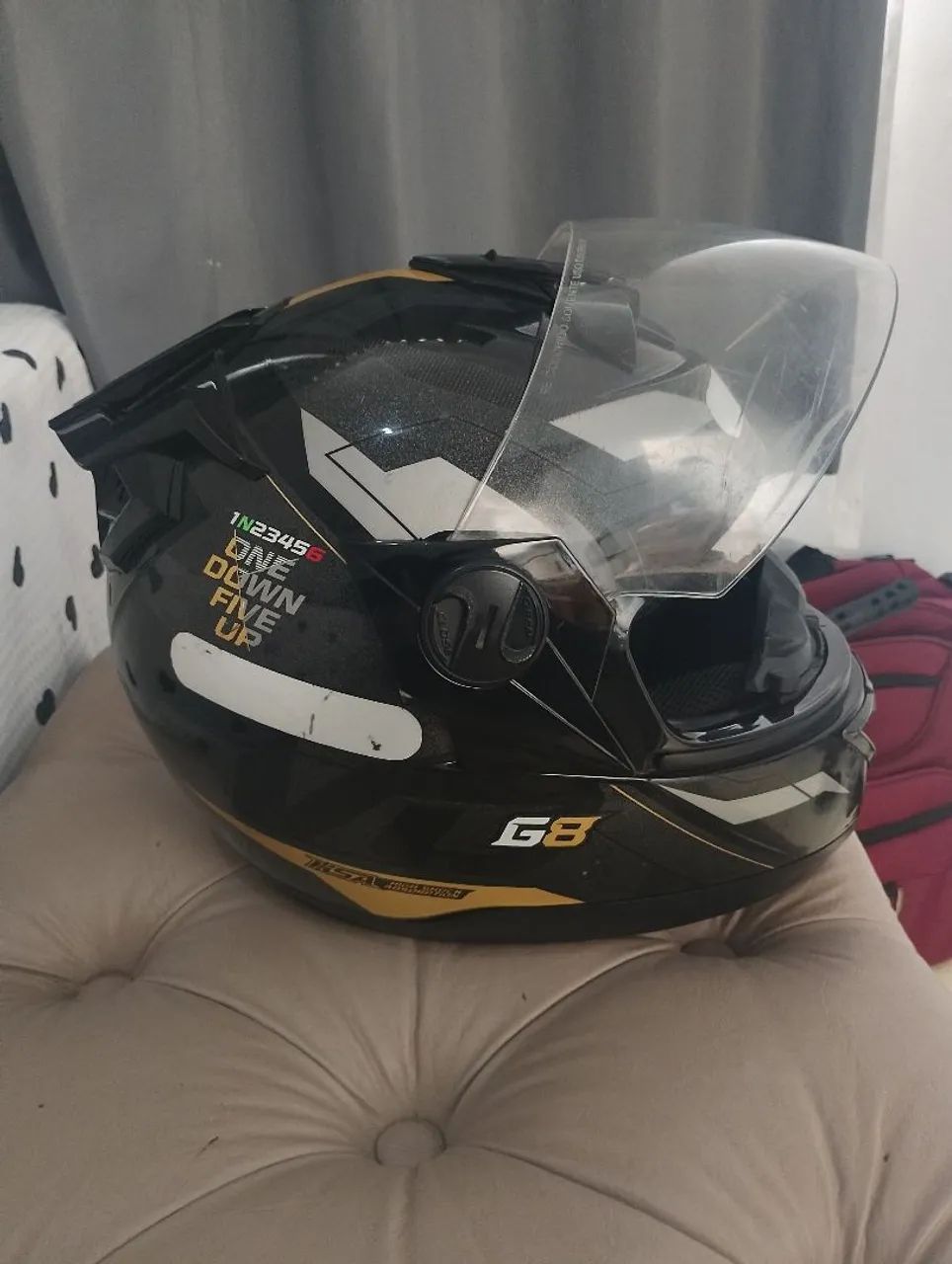 Capacete Evo G8 preto  - Foto 5