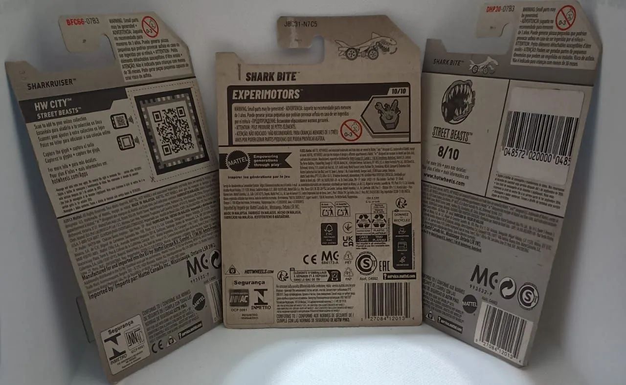 Lote Hot Wheels Tubarões Raridades - 3 Minis Lacradas (Com Treasure Hunt) - Foto 2