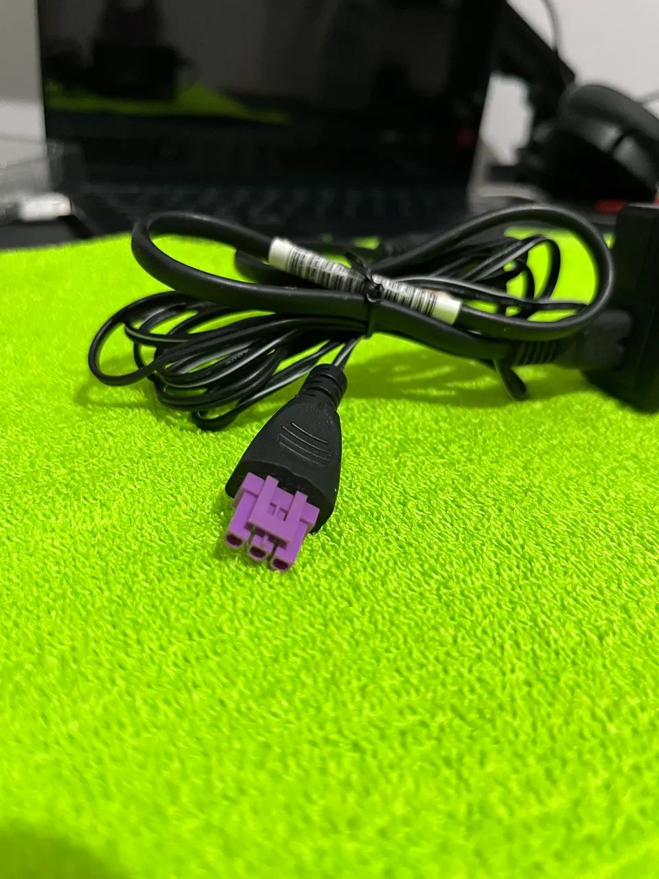 Fonte para impressora 30v HP Plug Roxo + Cabo Energia
