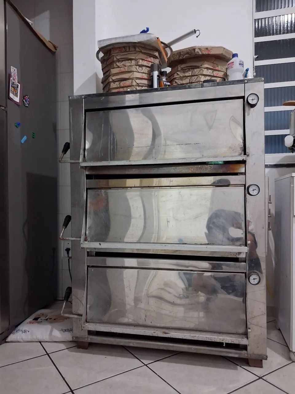 Forno Pizza Industrial 3 câmaras 