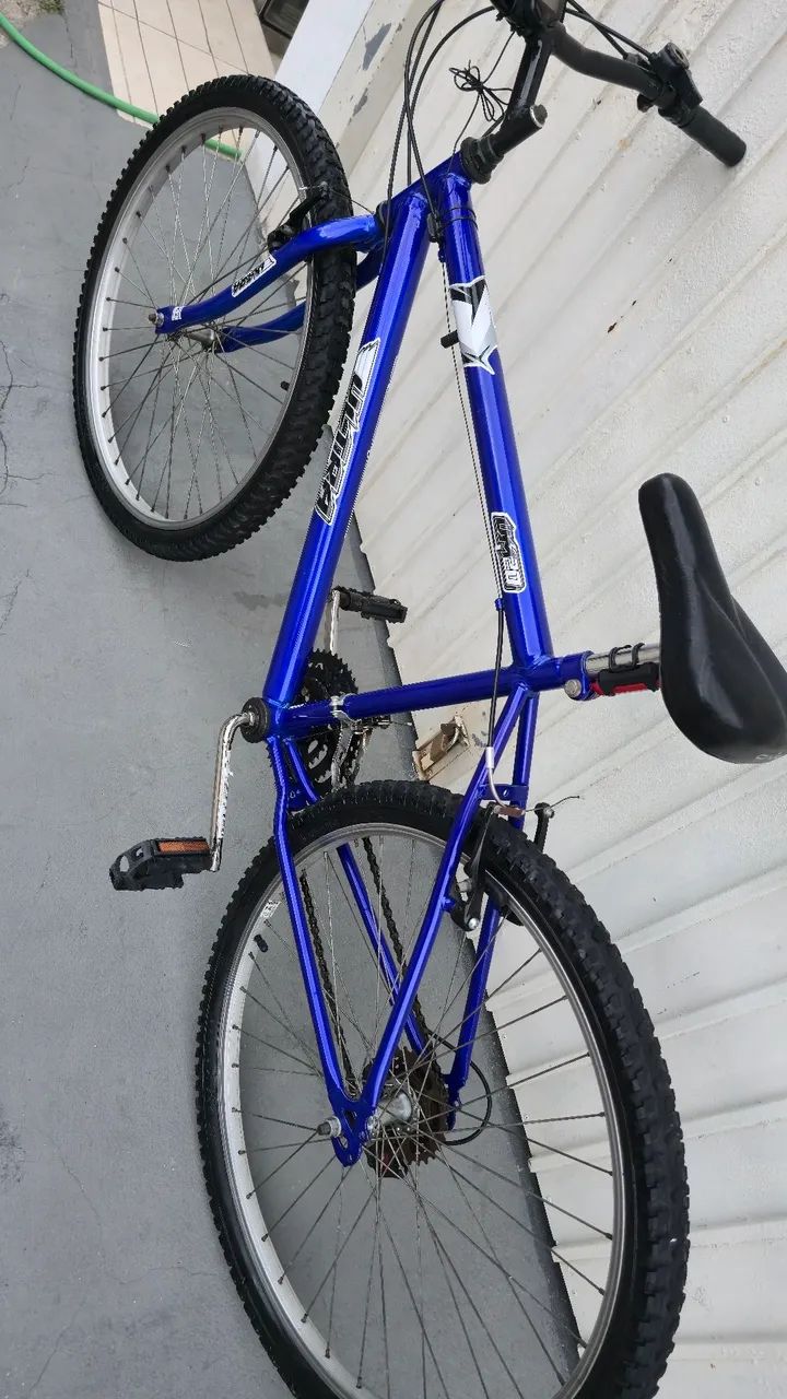 ? Bicicleta Aro 26 Azul - Ótimo Estado | Marchas e Freio V-Brake - Foto 4