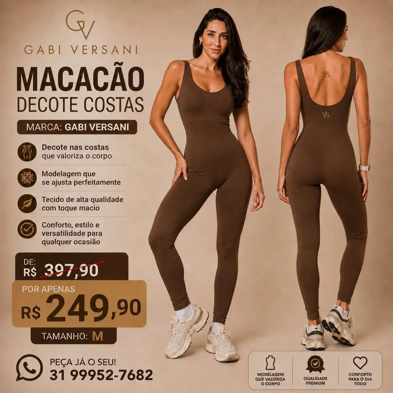 Macacão de academia
