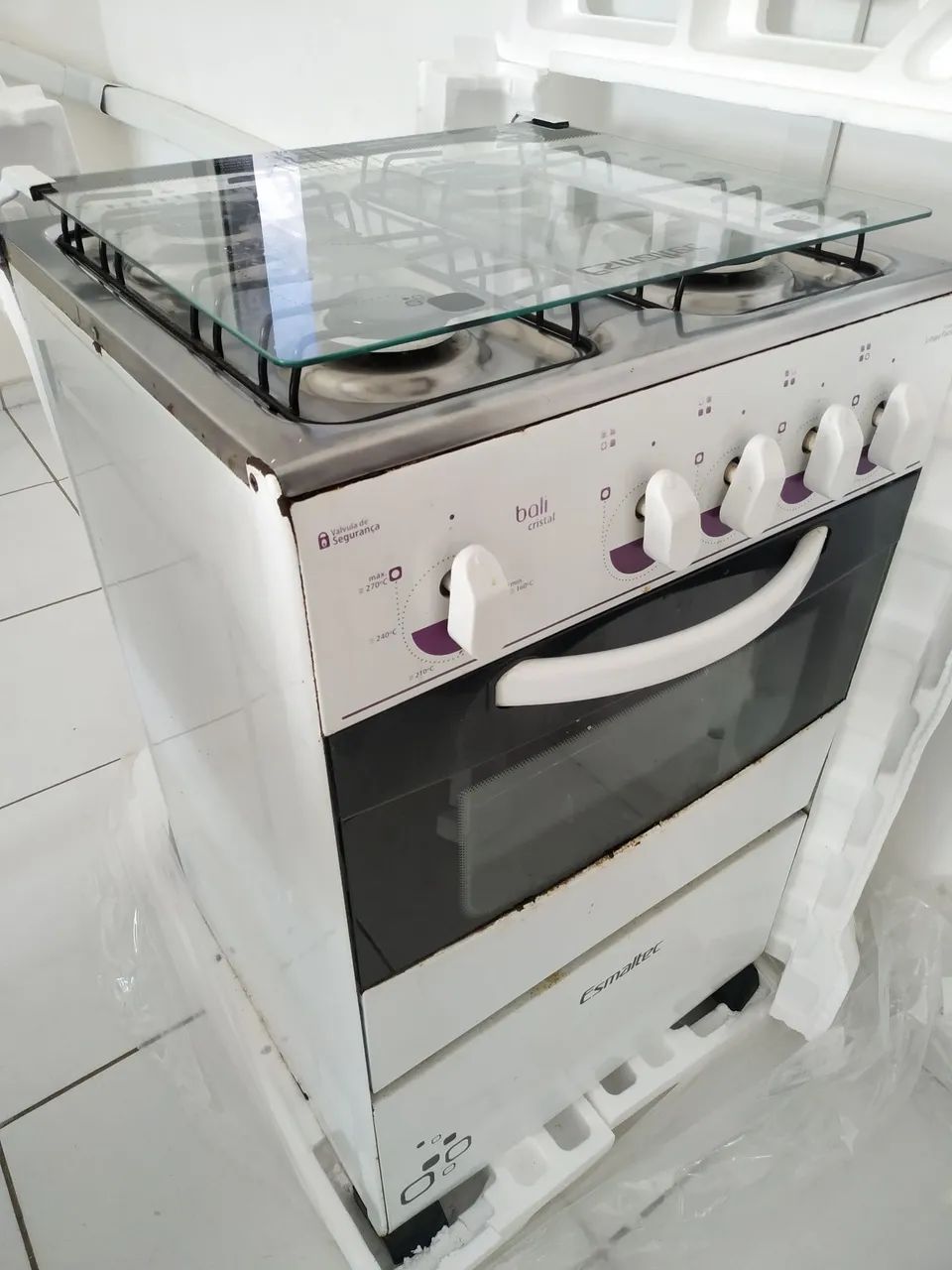 Fogão 4 Bocas Esmaltec Branco 