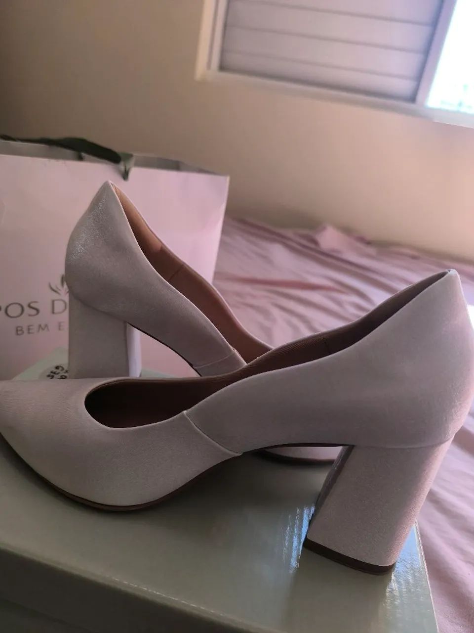 Scarpin Branco Durval - noiva  - Foto 4