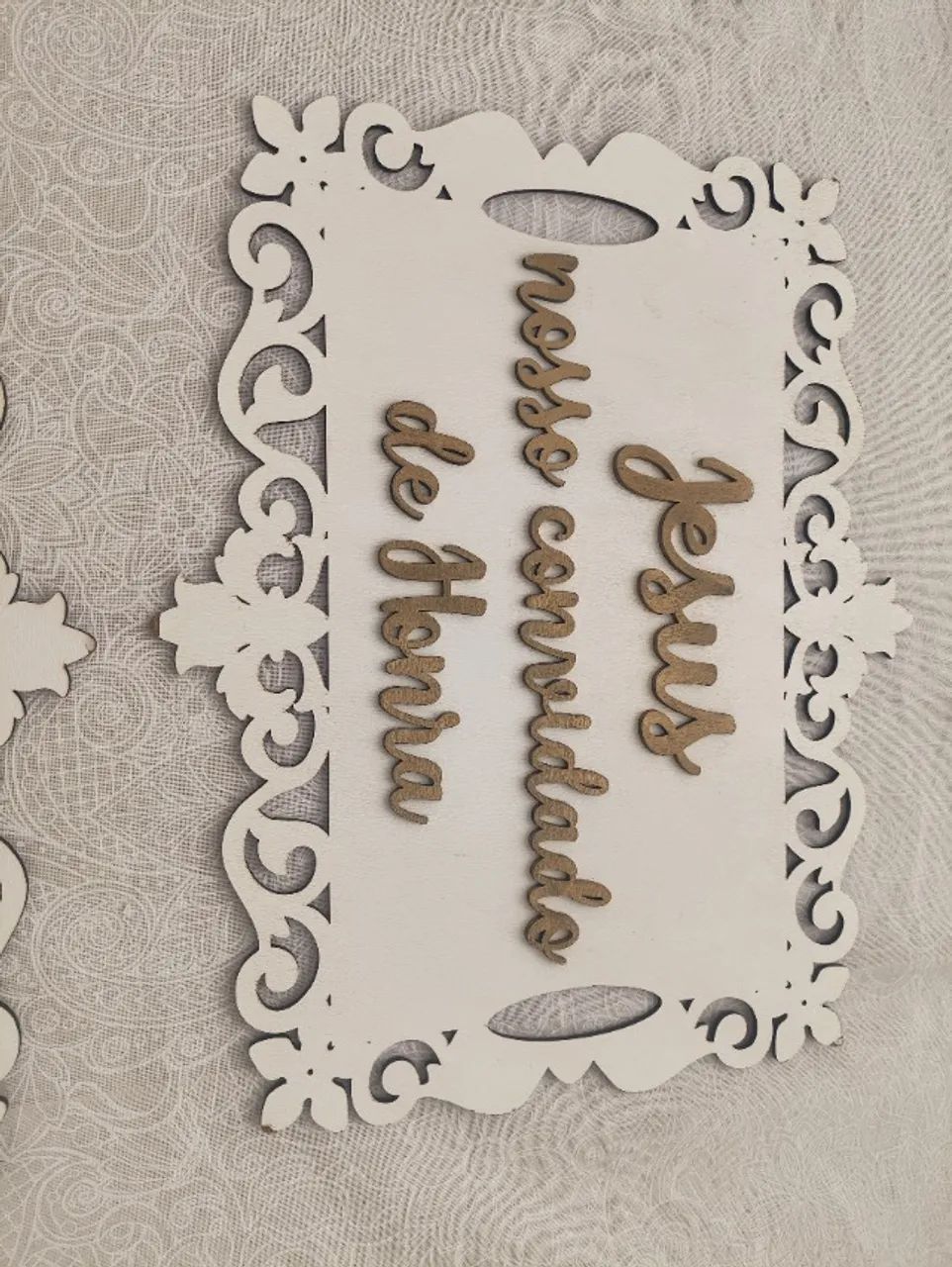 Placa para casamento 