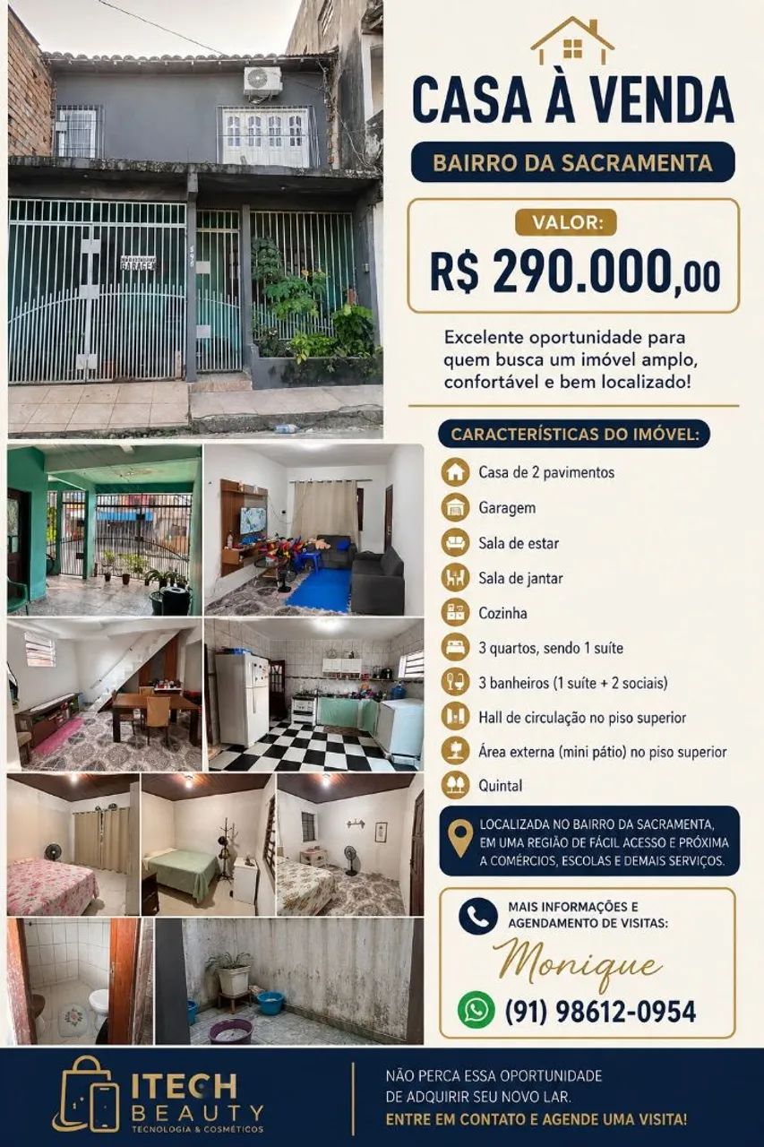 Casa a venda - bairro da sacramenta.