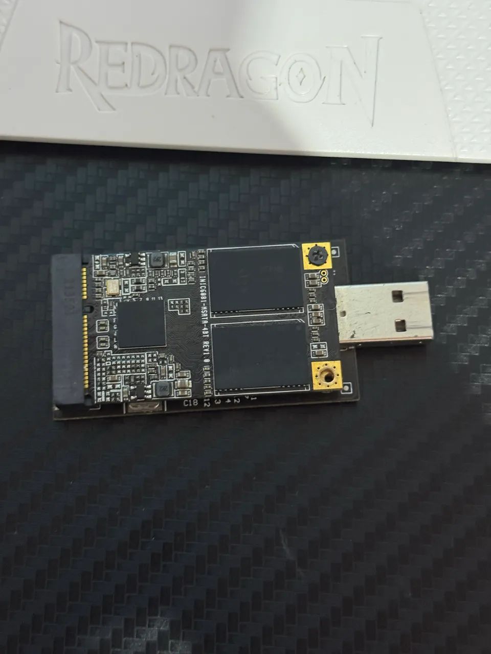 SSD MSATA 256gb com adaptador USB  - Foto 2
