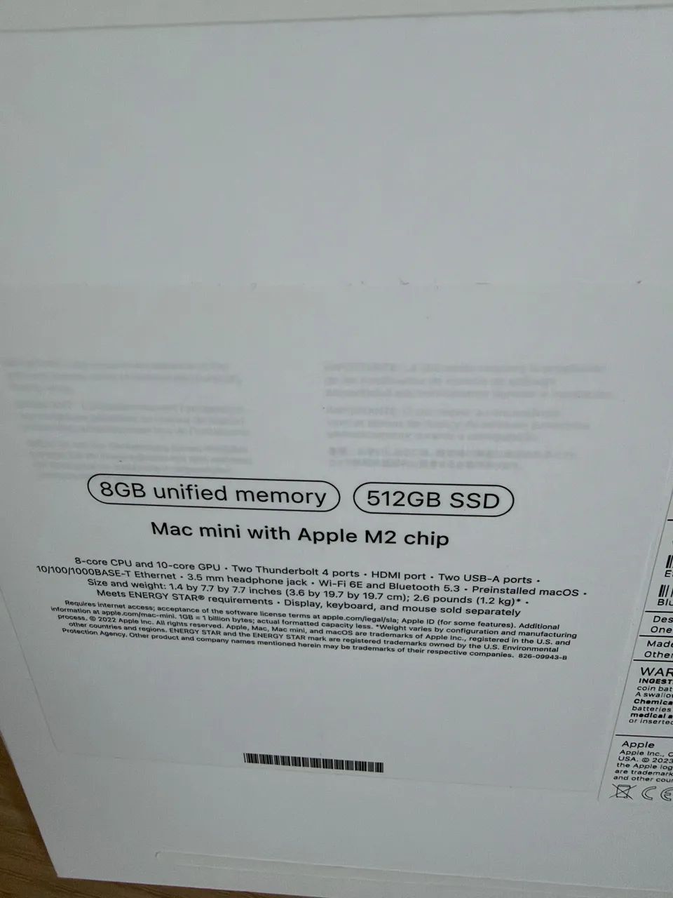 Mac Mini M2 8GB 512GB SSD - Novo - Foto 3