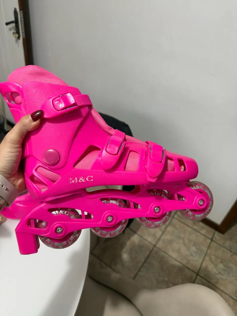 Patins Roller Rosa  - Foto 3