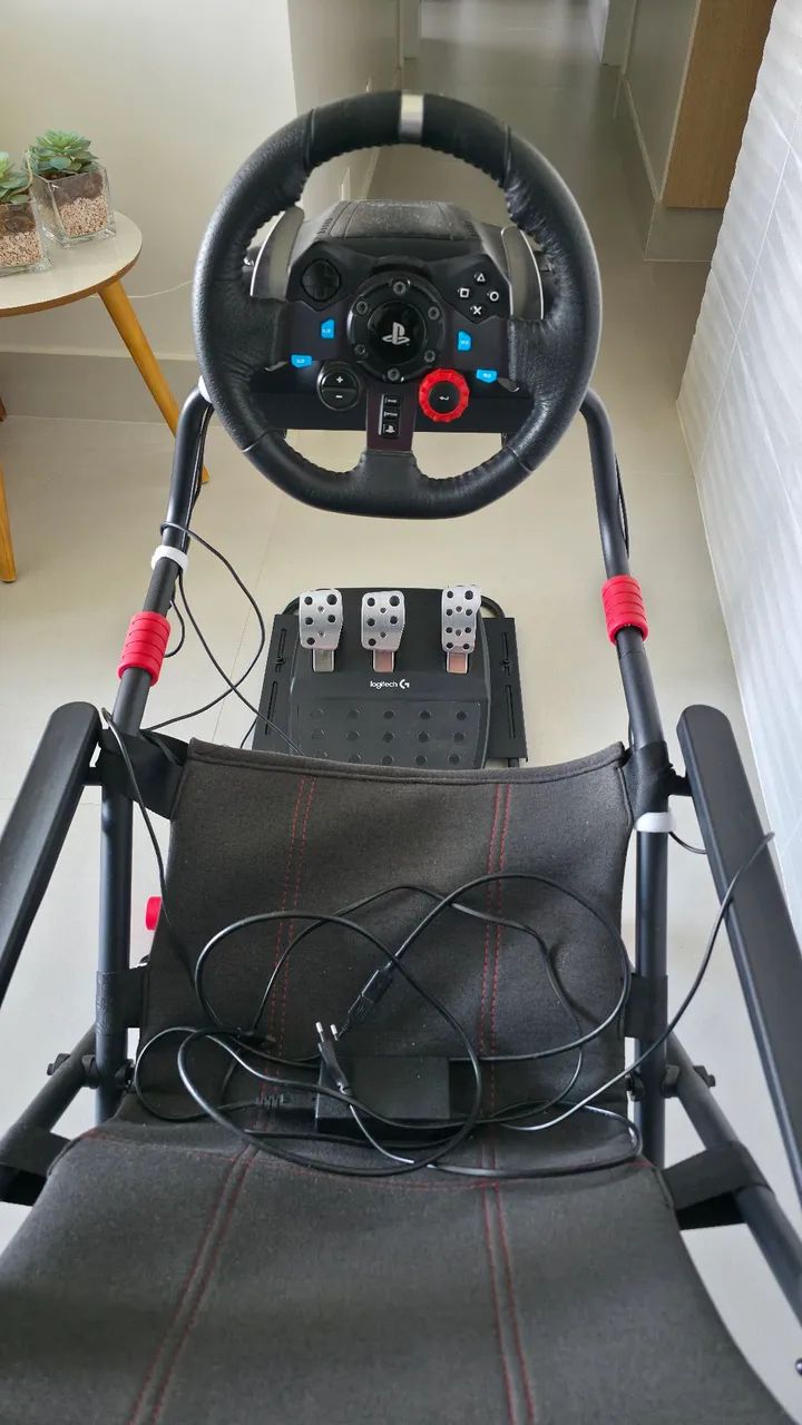 Cockpit para Sim Racing + Logitech G29 + Câmbio (Completo) - Foto 3