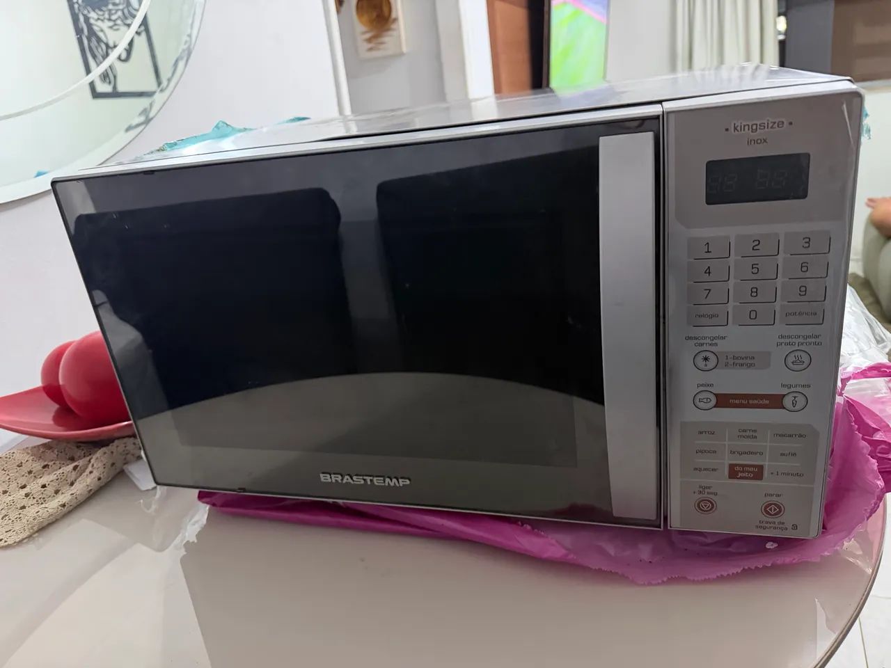 Microondas 220v funcionando 