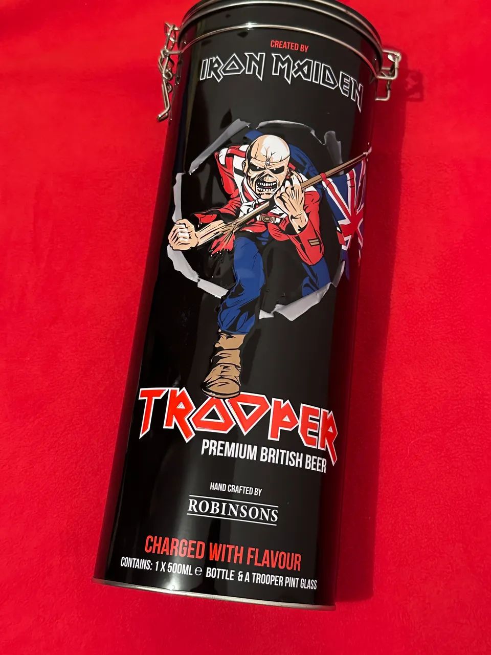 Cerveja trooper beer limitada box lata cerveja Maiden trooper colecao 