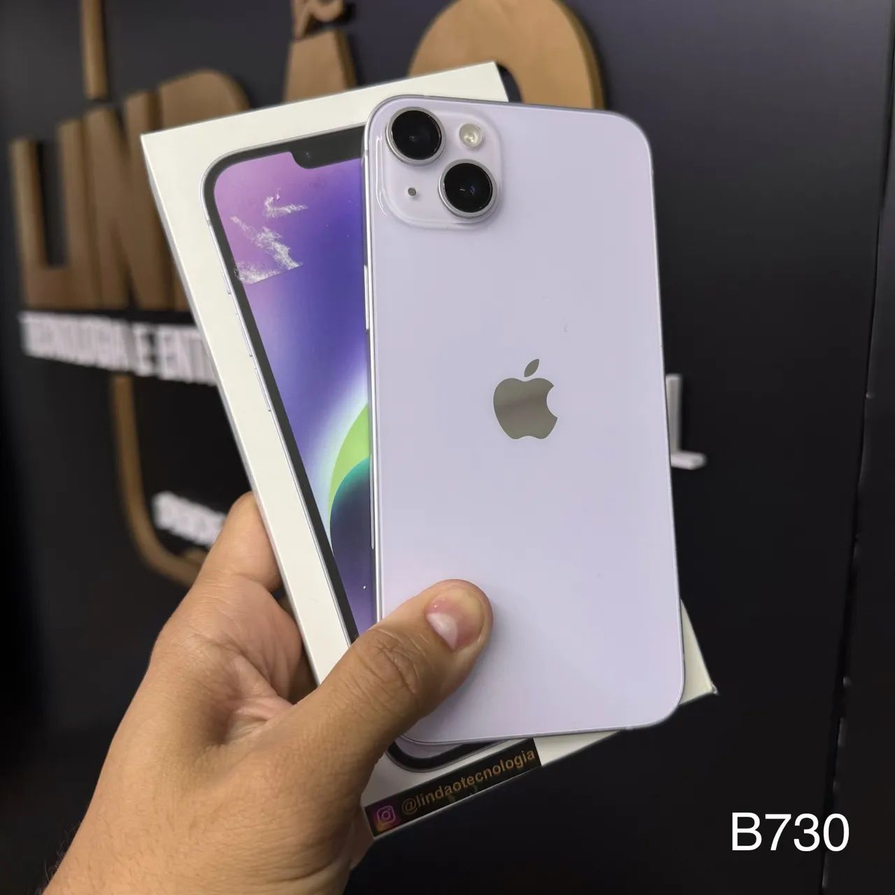 LOJA FÍSICA. IPHONE 14 PLUS 128GB LILÁS, TODO ORIGINAL COM CAIXA