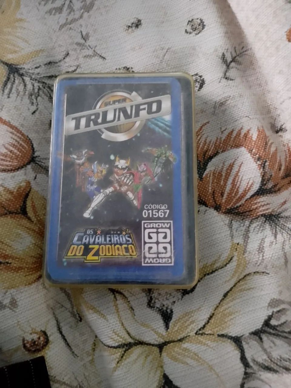 Super Trunfo Cavaleiros do Zodíaco.