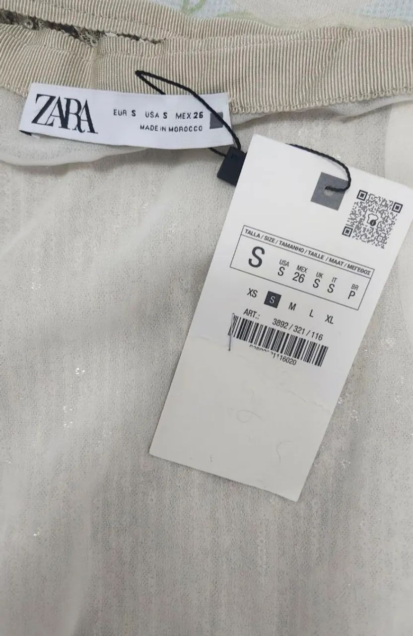 Saia de paetê Zara - Foto 3