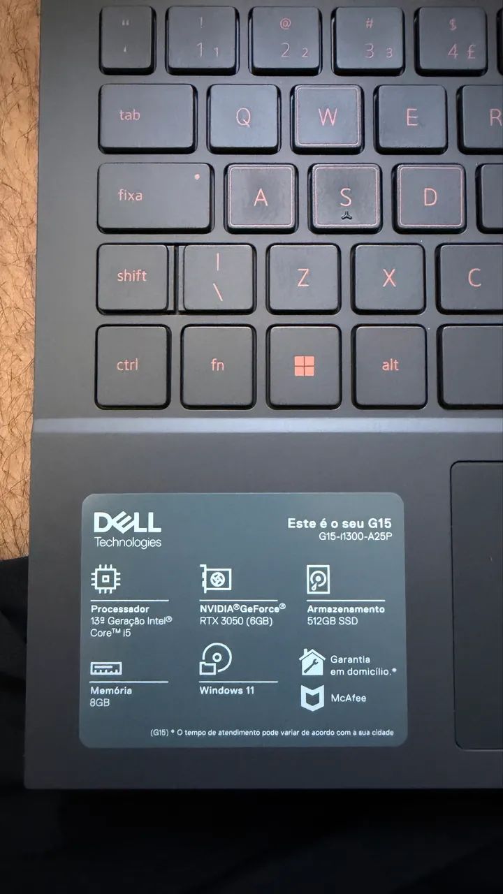 Notebook Gamer Dell G15 - Seminovo, usado só 4x - Foto 4