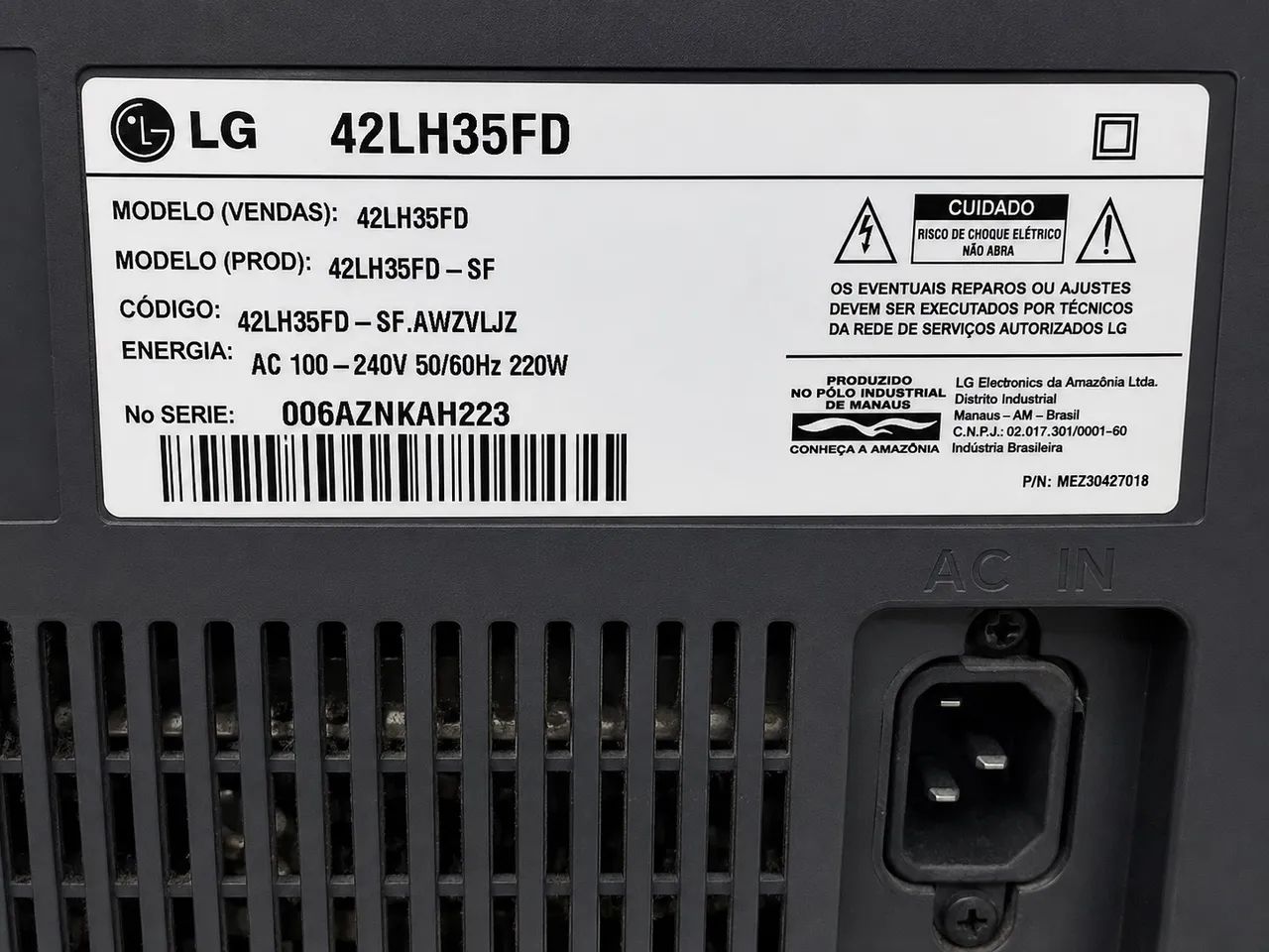 TV LG 42 Polegadas Full HD 42LH35FD - Funcionando Perfeitamente - Foto 2