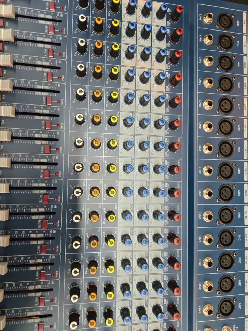 Mesa De Som Interface Mixer Lexsen Lmx16usb 16 Canais Bluetooth  - Foto 2