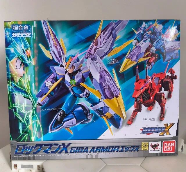 Figura Bandai Chogokin - Megaman X Giga Armor com Rush Jagd