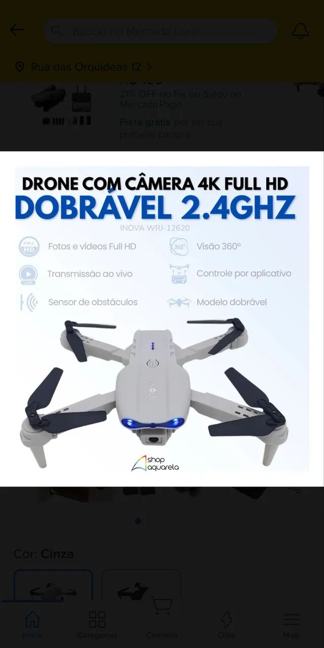  Drone Profissional WRJ12620. - Foto 3