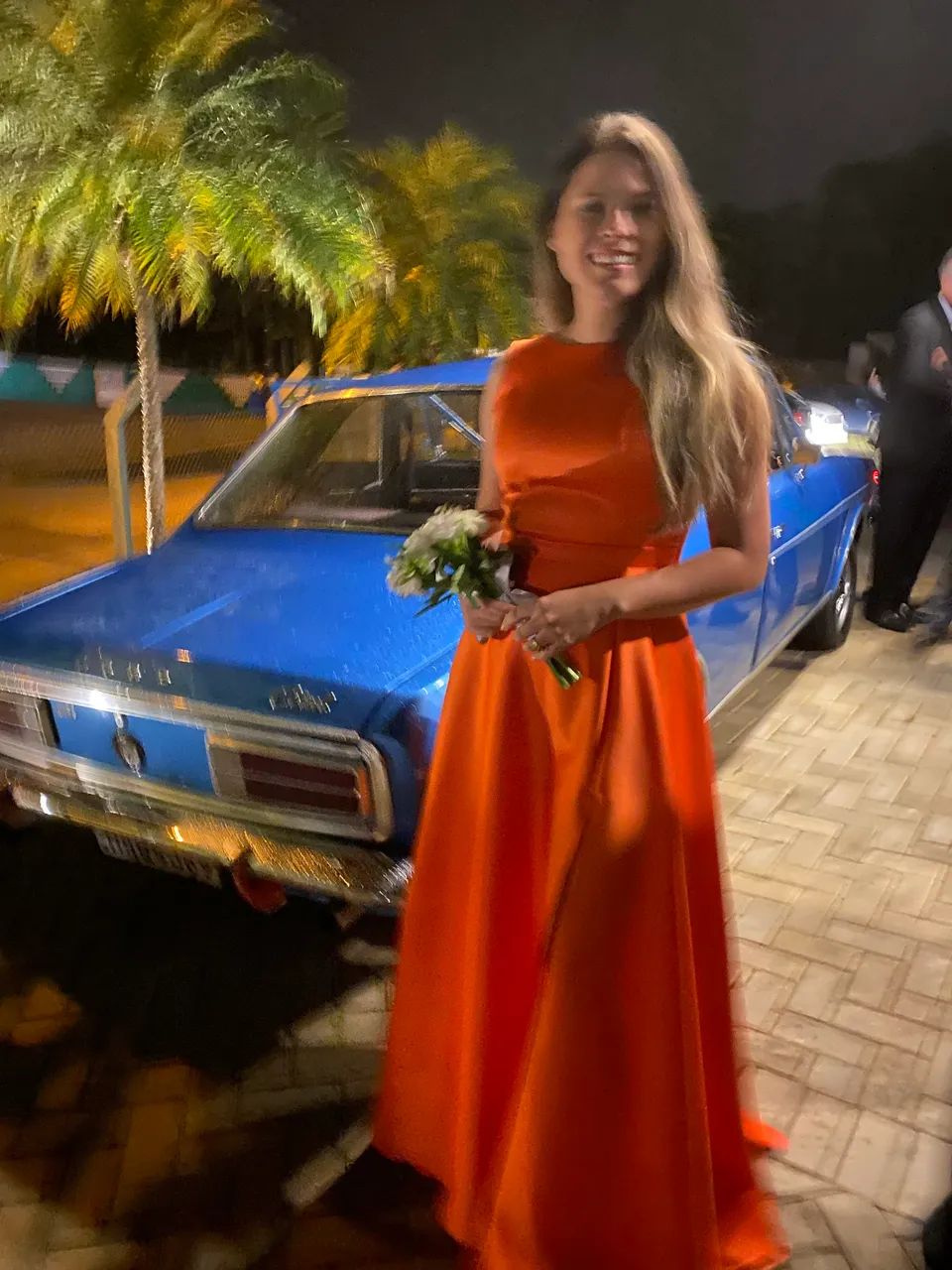 Vestido longo laranja - Foto 4