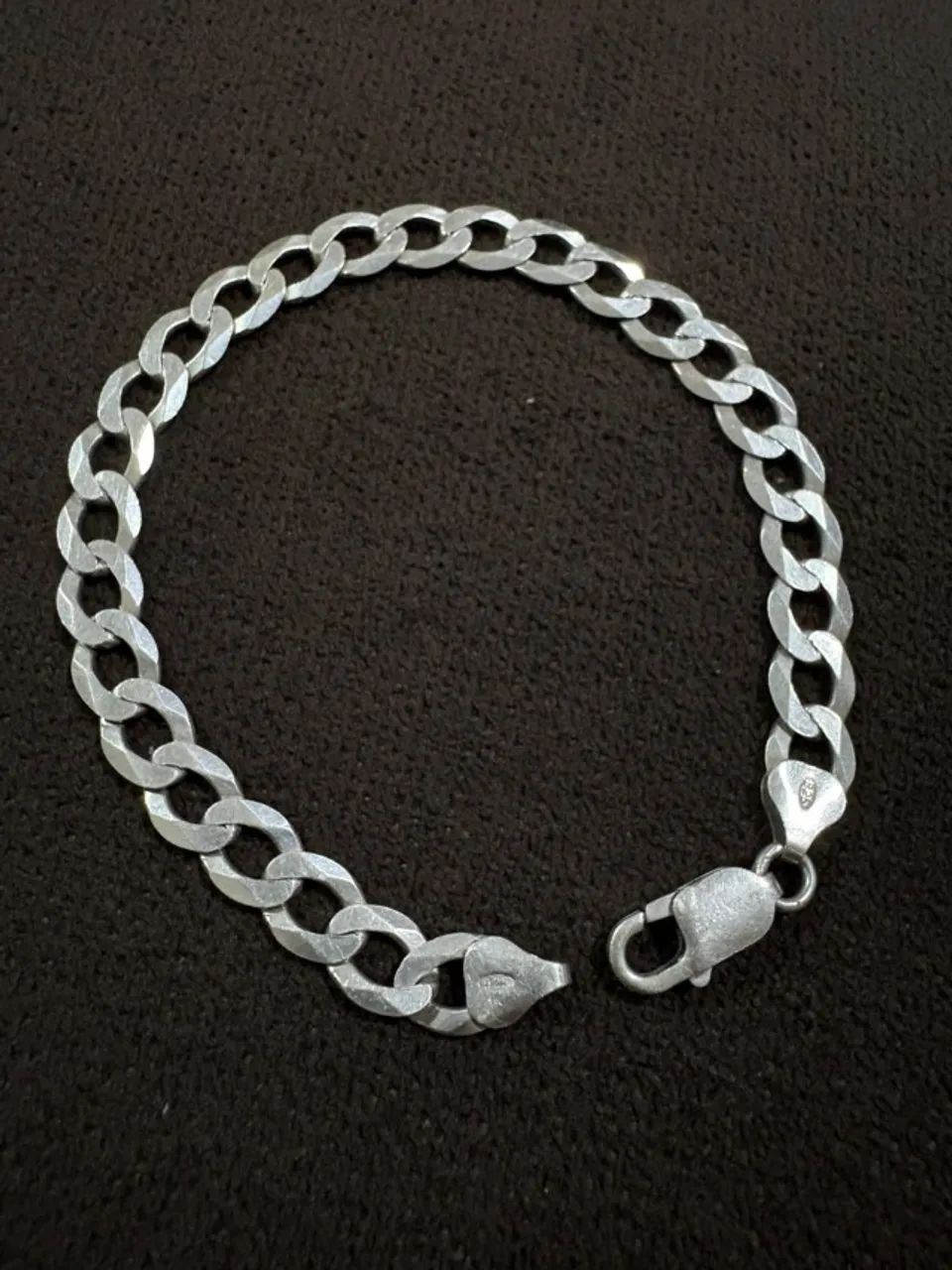 Pulseira em prata legítima 925 - 20cm/5mm