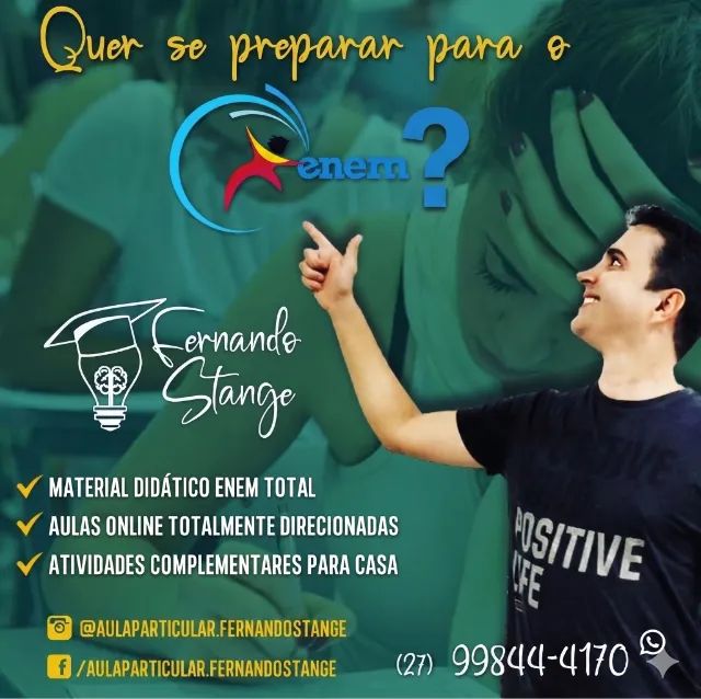 Reforço escolar de Química, Matemática e Física / Aula particular