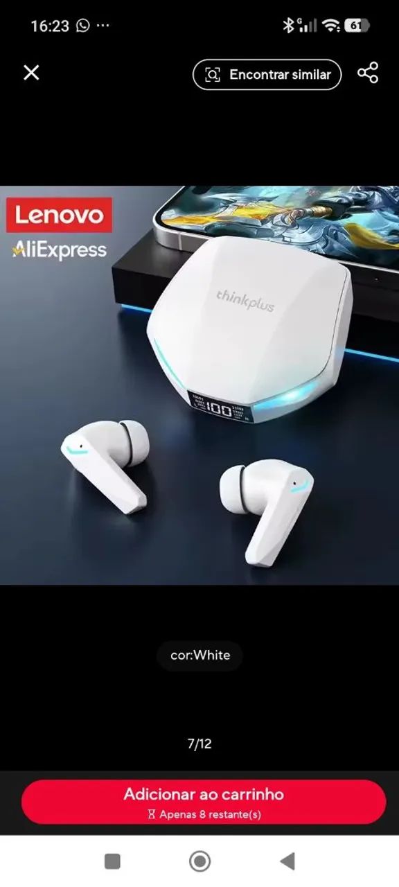 Fone Lenovo Gm2Pro Bluetooth  - Foto 3