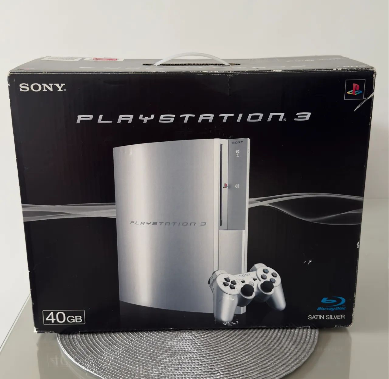 【美品】 PlayStation3 本体 PlayStation 3 Fat Silver 40GB - Japonês Na Caixa (Completo