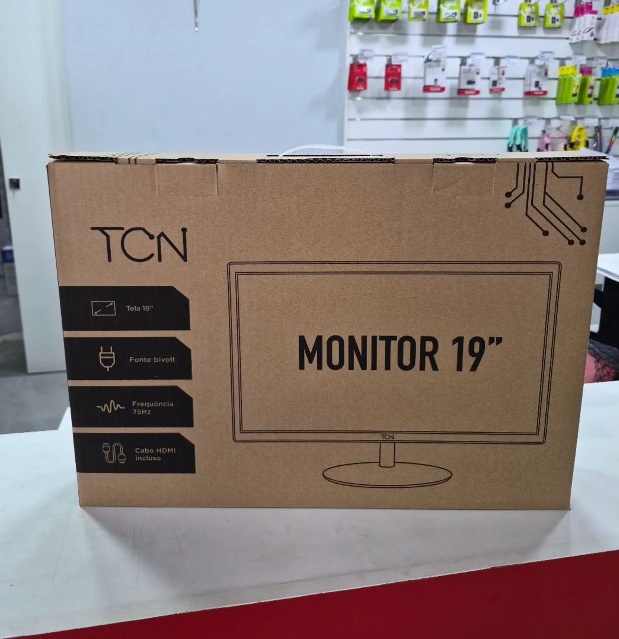 Monitor 19" LED HD TCN Oneview 75Hz HDMI/VGA com Base Redonda - Foto 3