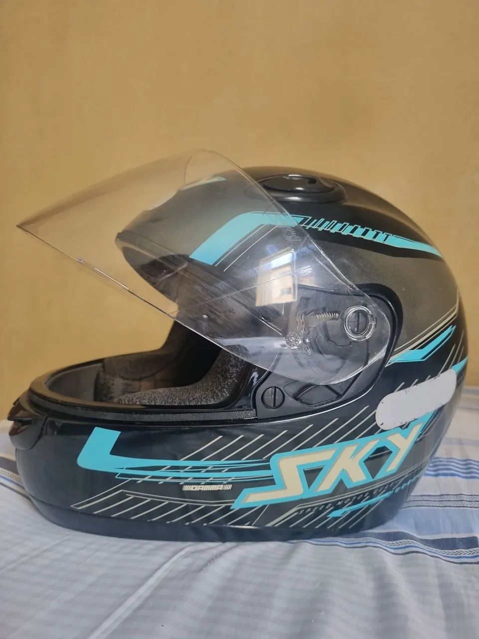 Capacete Sky gamma azul/preto