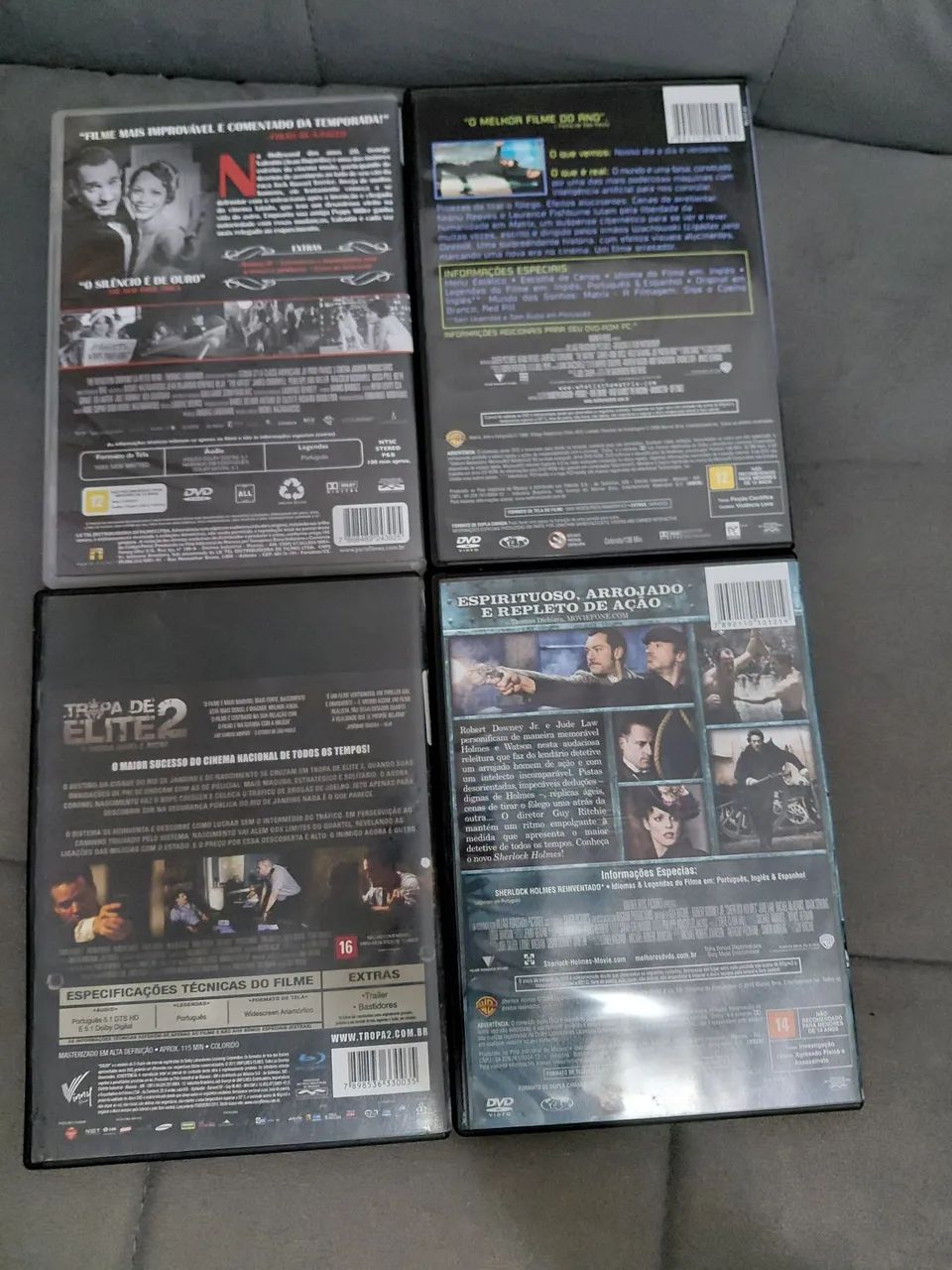 Coleção o artista, tropa de elite 2, sherlock holmes e matrix - Foto 2