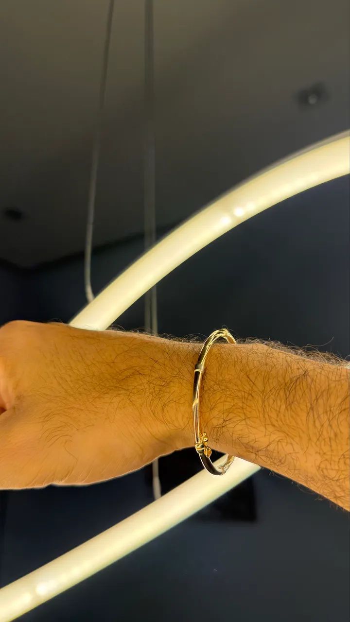 Bracelete 18cm trançado 5.9g - Foto 2