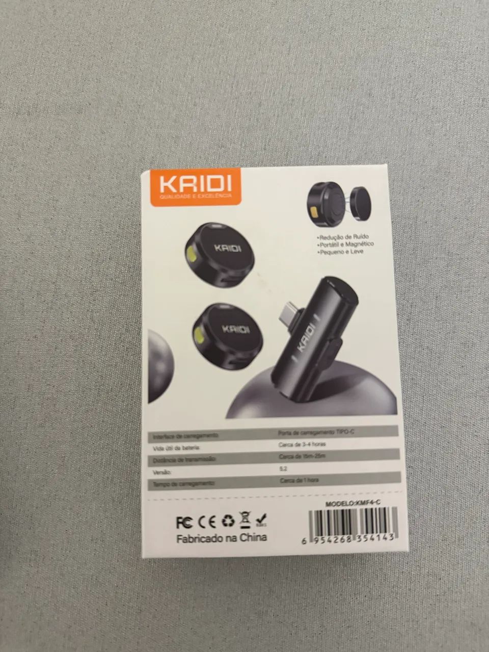 Microfone de lapela sem fio KAIDI - Foto 3