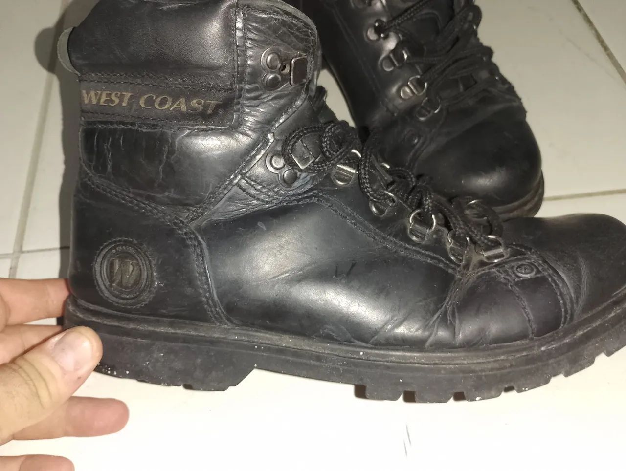 Bota de couro Quest ( n:42) - Foto 2