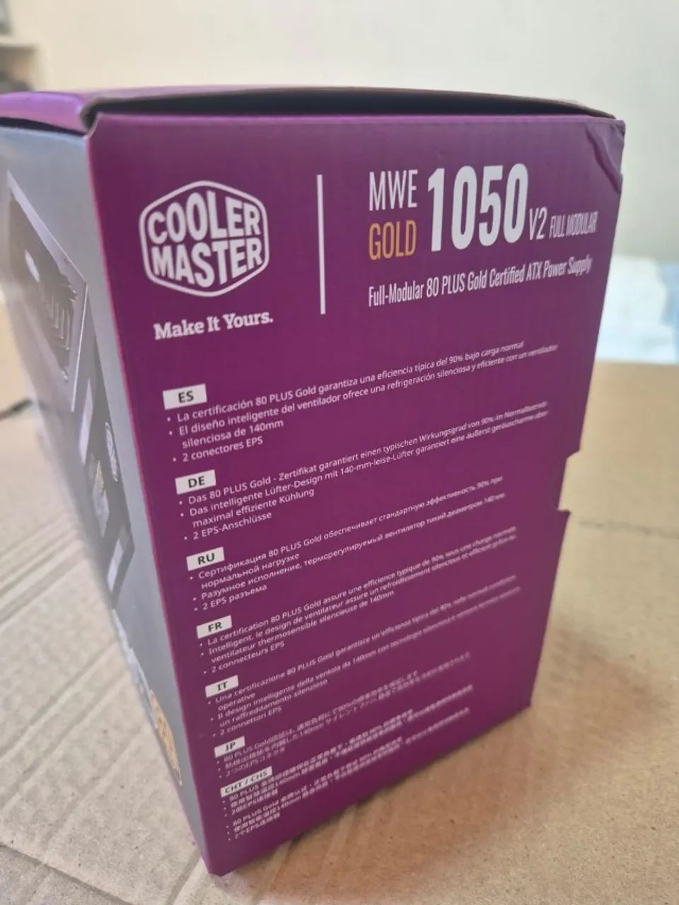 Fonte Cooler Master MWE Gold 1050 V2 Full Modular (Ainda dentro da garantia) - Foto 5