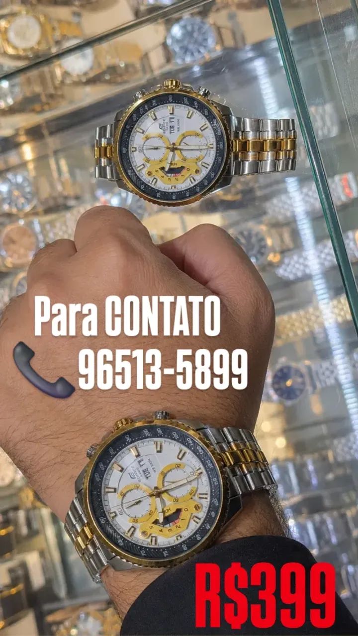 Relógio CASIO EDIFICE MISTO MULTIFUNCIONAL ENTREGAMOS  - Foto 4