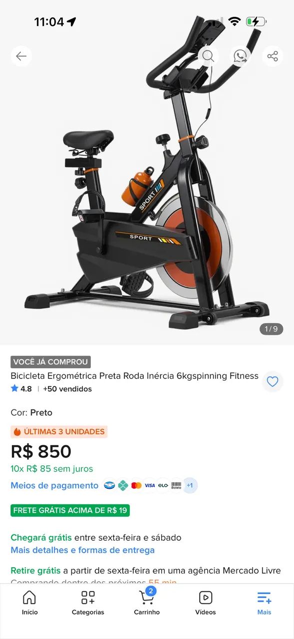 Vendo esteira e bicicleta - Foto 4