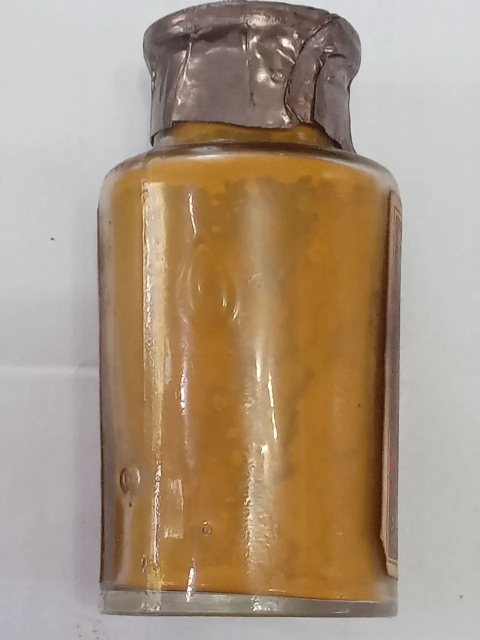 Antigo frasco de vidro, 1890 a 1920. - Foto 3