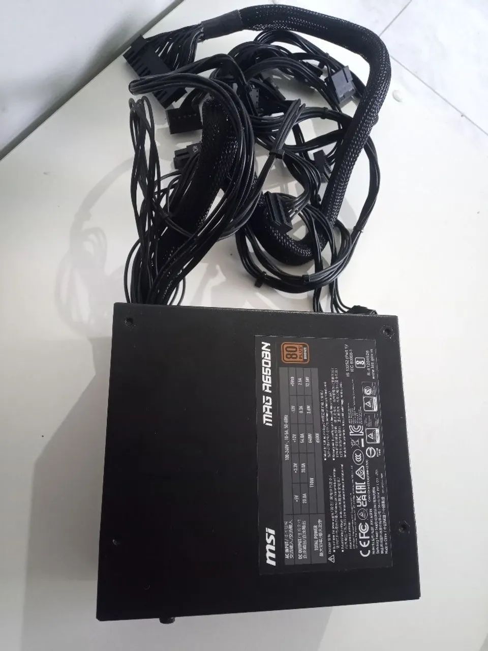 Fonte 650w Msi Mag 80plus - Foto 4