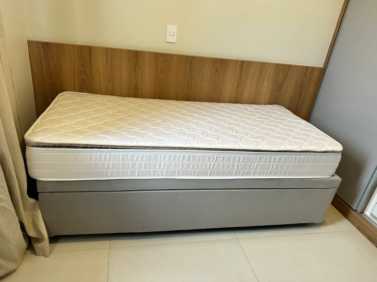 Cama Box Solteiro + Auxiliar + NOVA - Nunca Usada