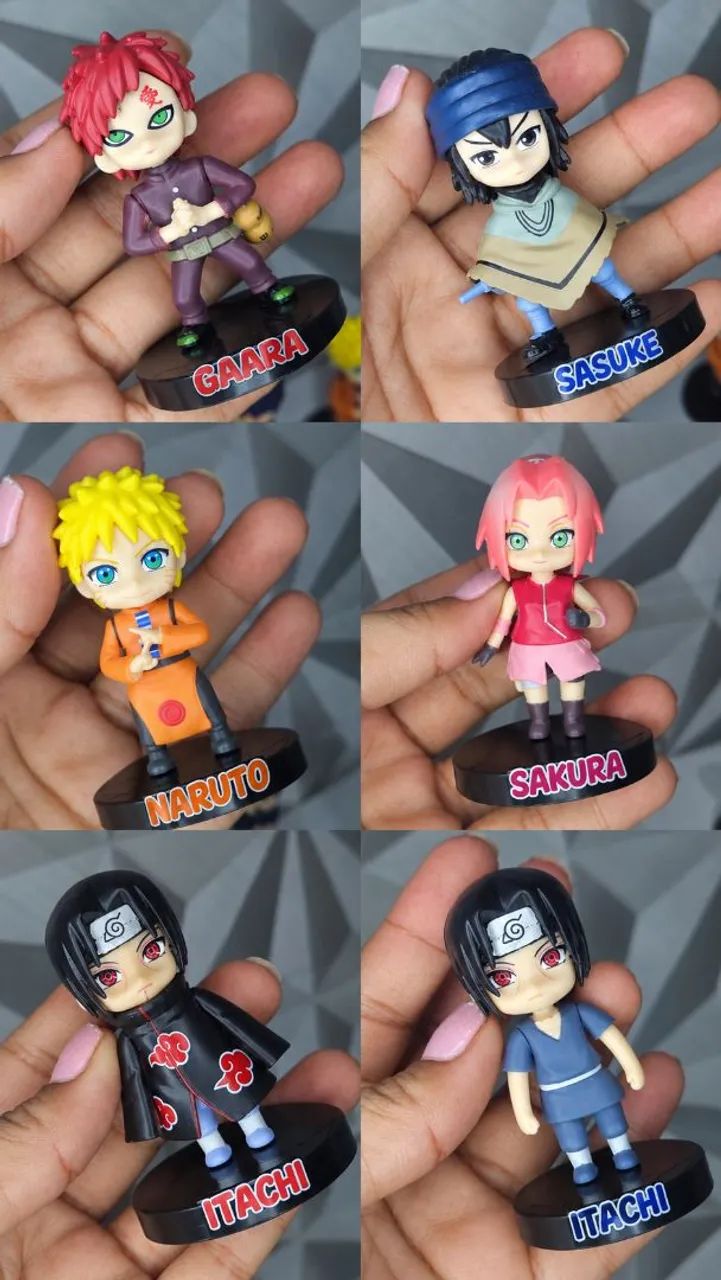 Bonecos miniatura Naruto kit com 6 - Foto 4