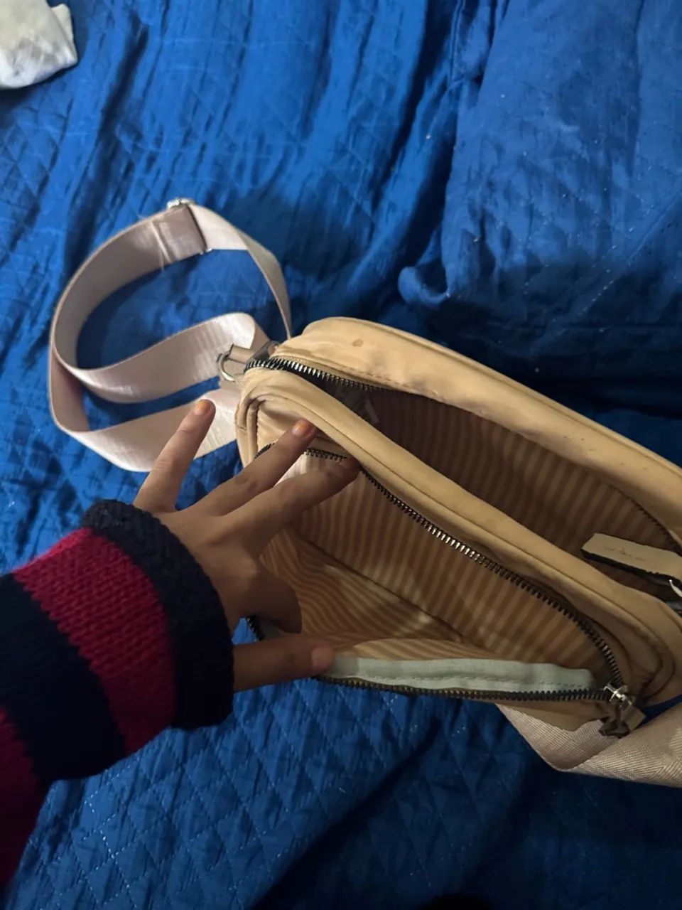 Bolsa de ombro bege  - Foto 4