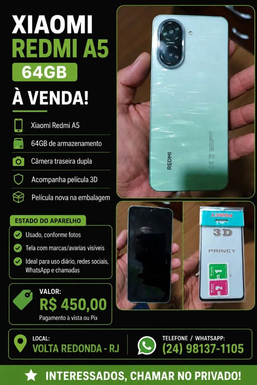 Celular xiaomi A5 64gb 