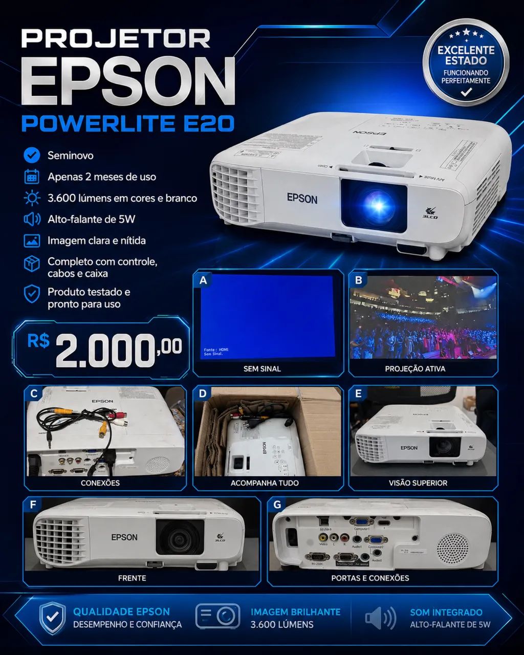 Projetor Power Elite 20